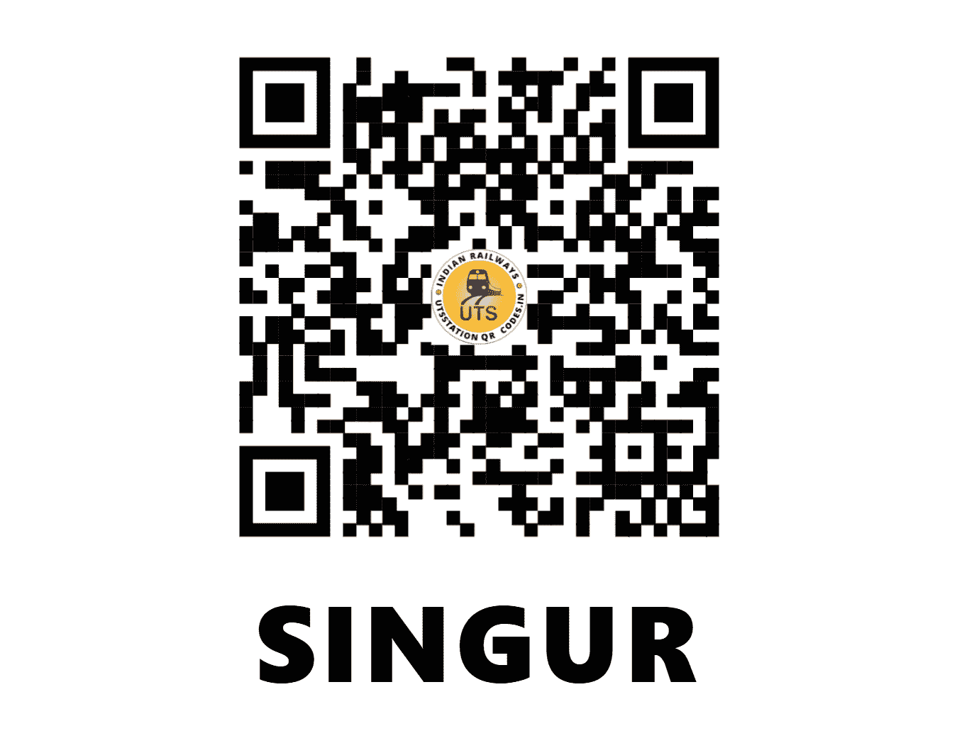 UTS QR Code for SINGUR - SIU - ER (WEST BENGAL)